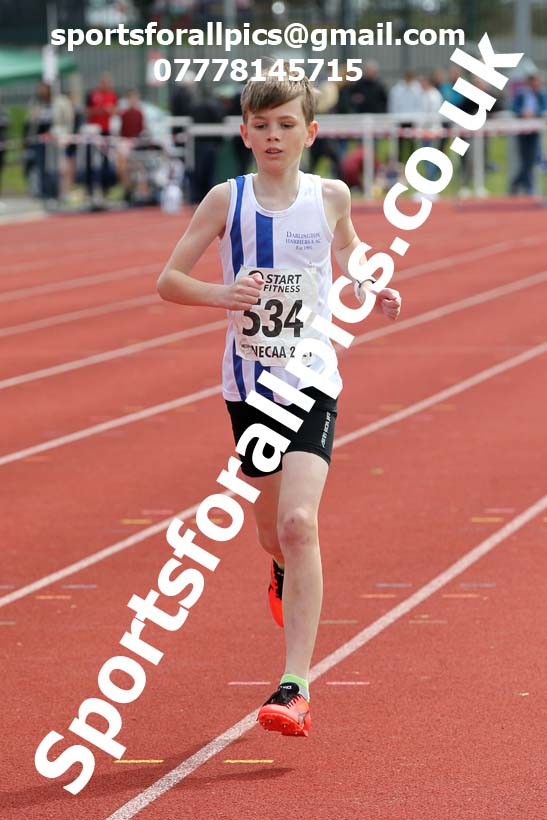 1500 metres, 2021 NECAA Middlesbrough Open Meting, Sunday, May 9th. Photo: David T. Hewitson/Sports for All Pics